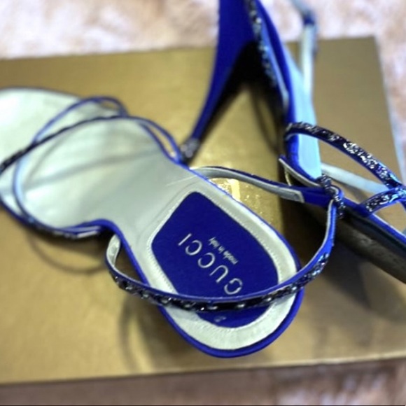 Gucci Navy Slingback Sandal - Picture 2 of 5